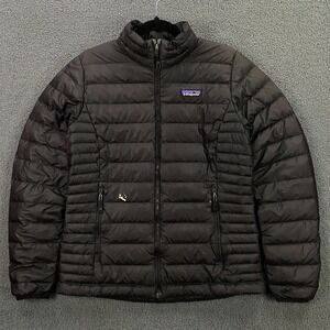 Patagonia Down Sweater Jacket Small Insulated‎ Goose Puffer Black 84683